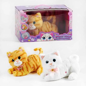 عروسک رباتیک گربه موزیکال با بچه CAT PETS 93381E _ربات اسباب بازی